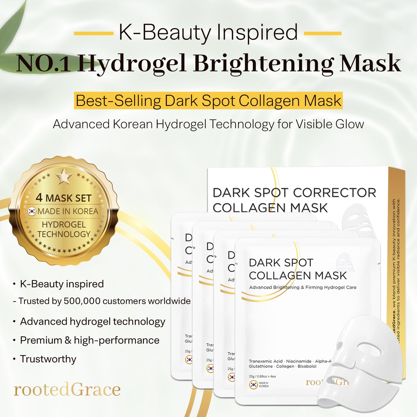 Dark Spot Corrector Collagen Mask – Advanced Brightening & Firming Hydrogel Care