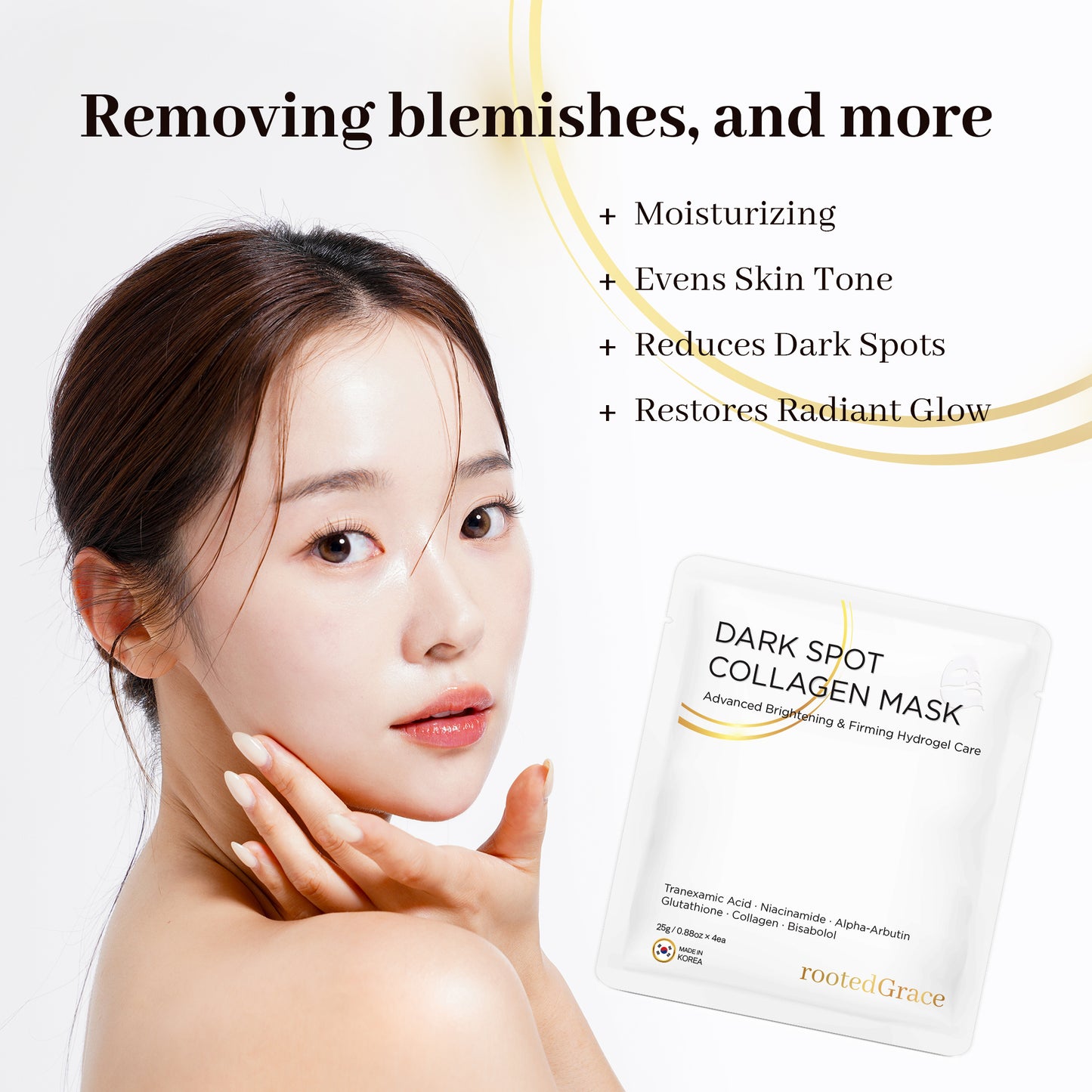 Dark Spot Corrector Collagen Mask – Advanced Brightening & Firming Hydrogel Care