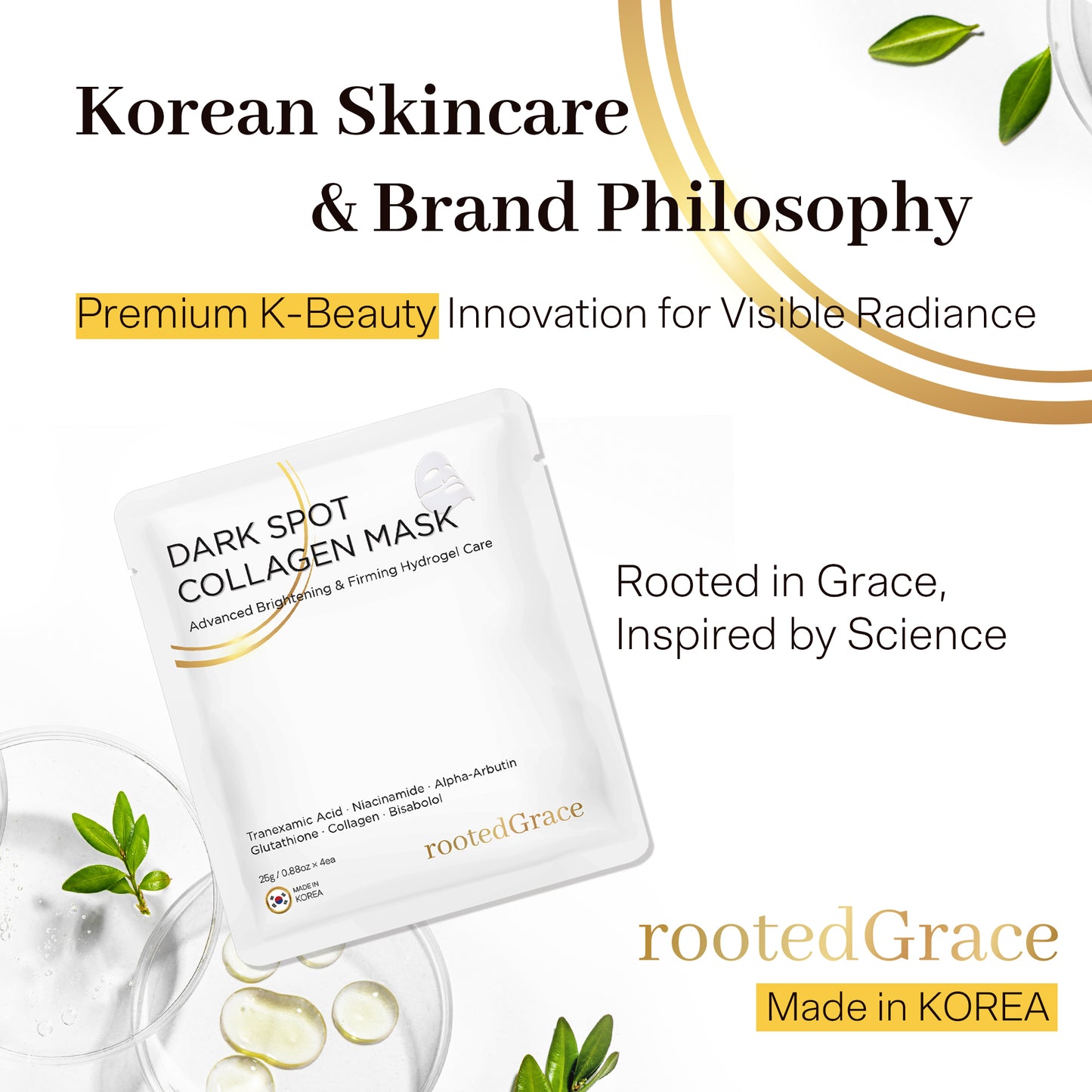 Dark Spot Corrector Collagen Mask – Advanced Brightening & Firming Hydrogel Care